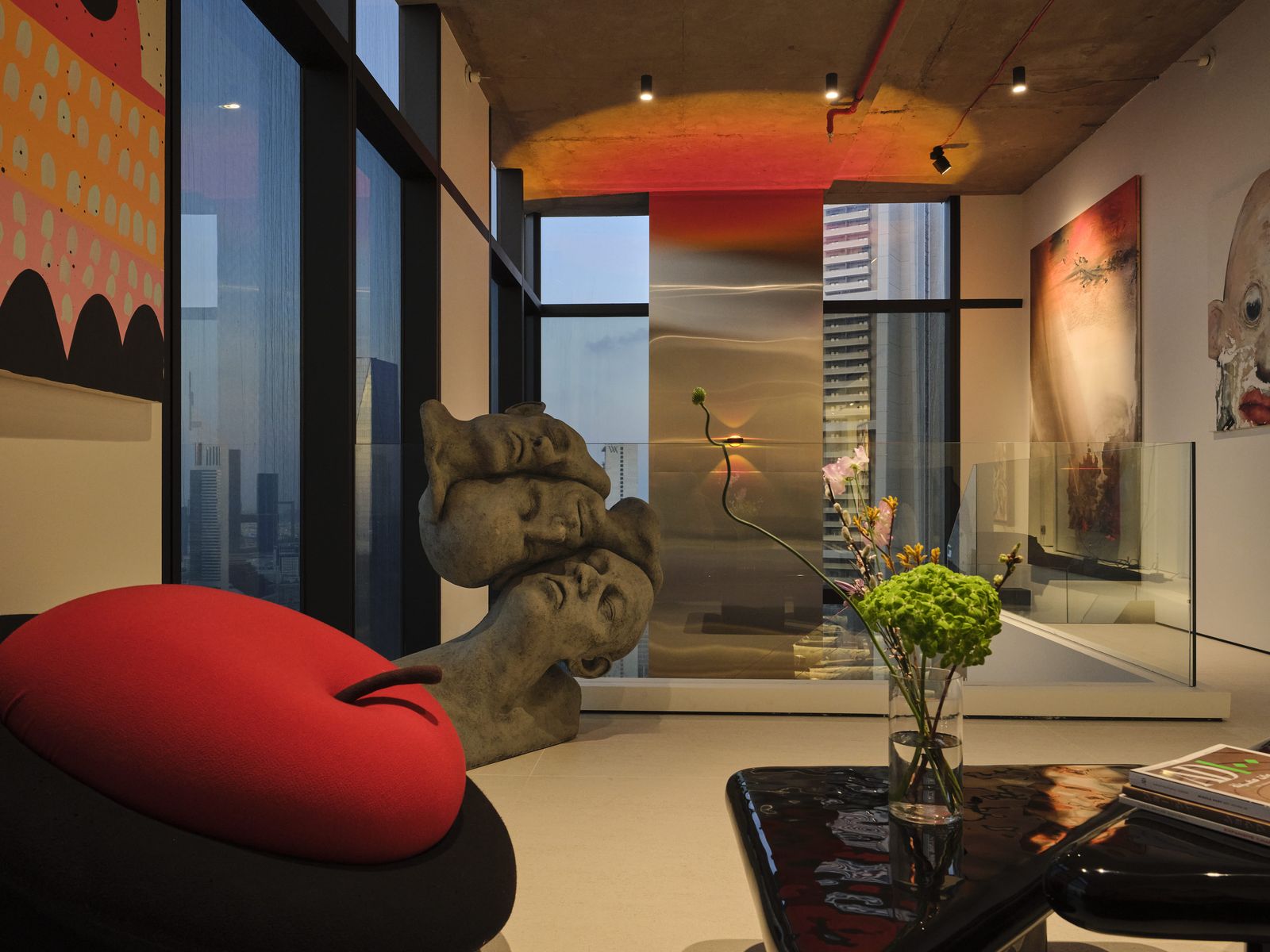 This Sky-High Dubai Apartment Is a Live-In Gallery Celebrating Modern Iranian Art