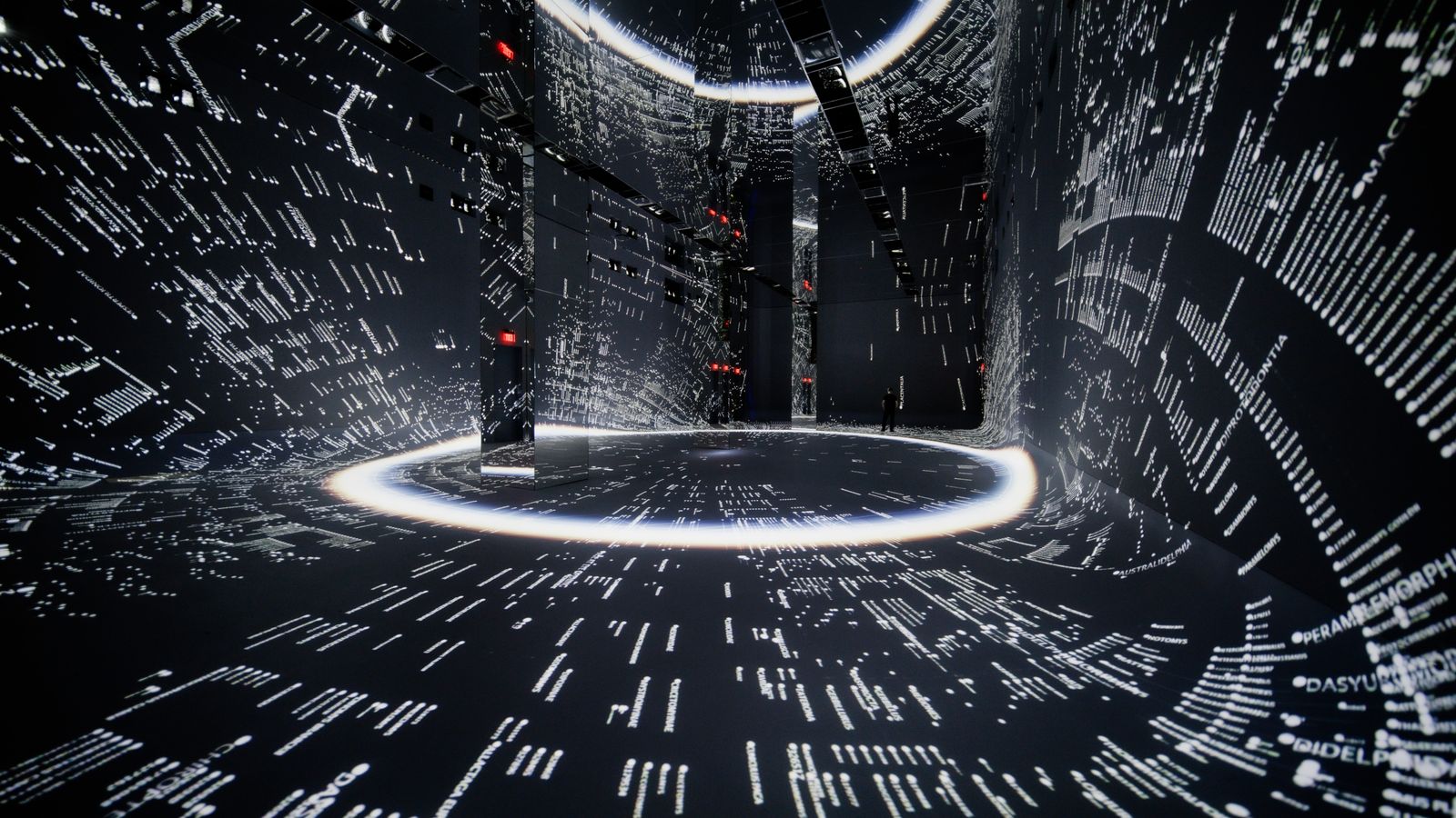 Image may contain Lighting City Floor Urban Person and Indoors