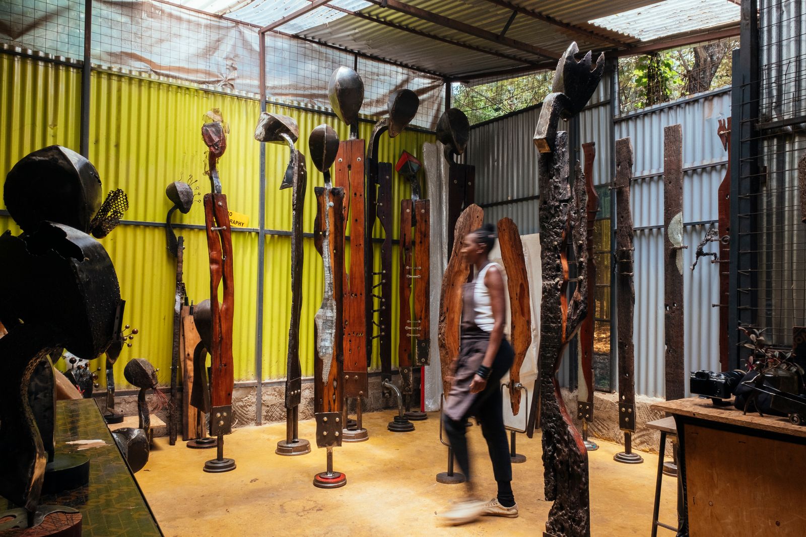 Image may contain Riah Phiyega Architecture Building Indoors Museum Adult Person Mace Club and Weapon