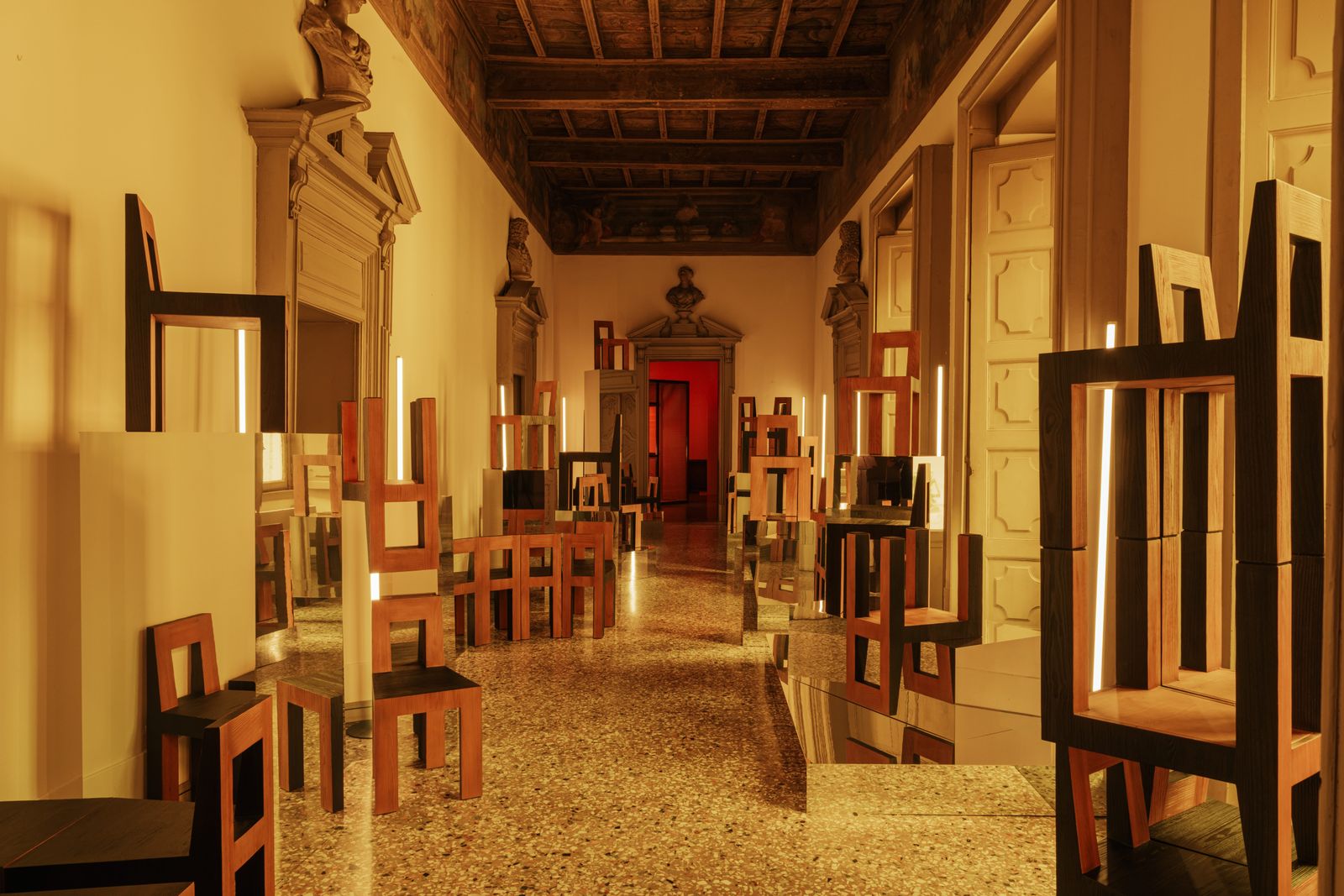 Image may contain John Sullivan Floor Flooring Indoors Interior Design Architecture Building Corridor and Person