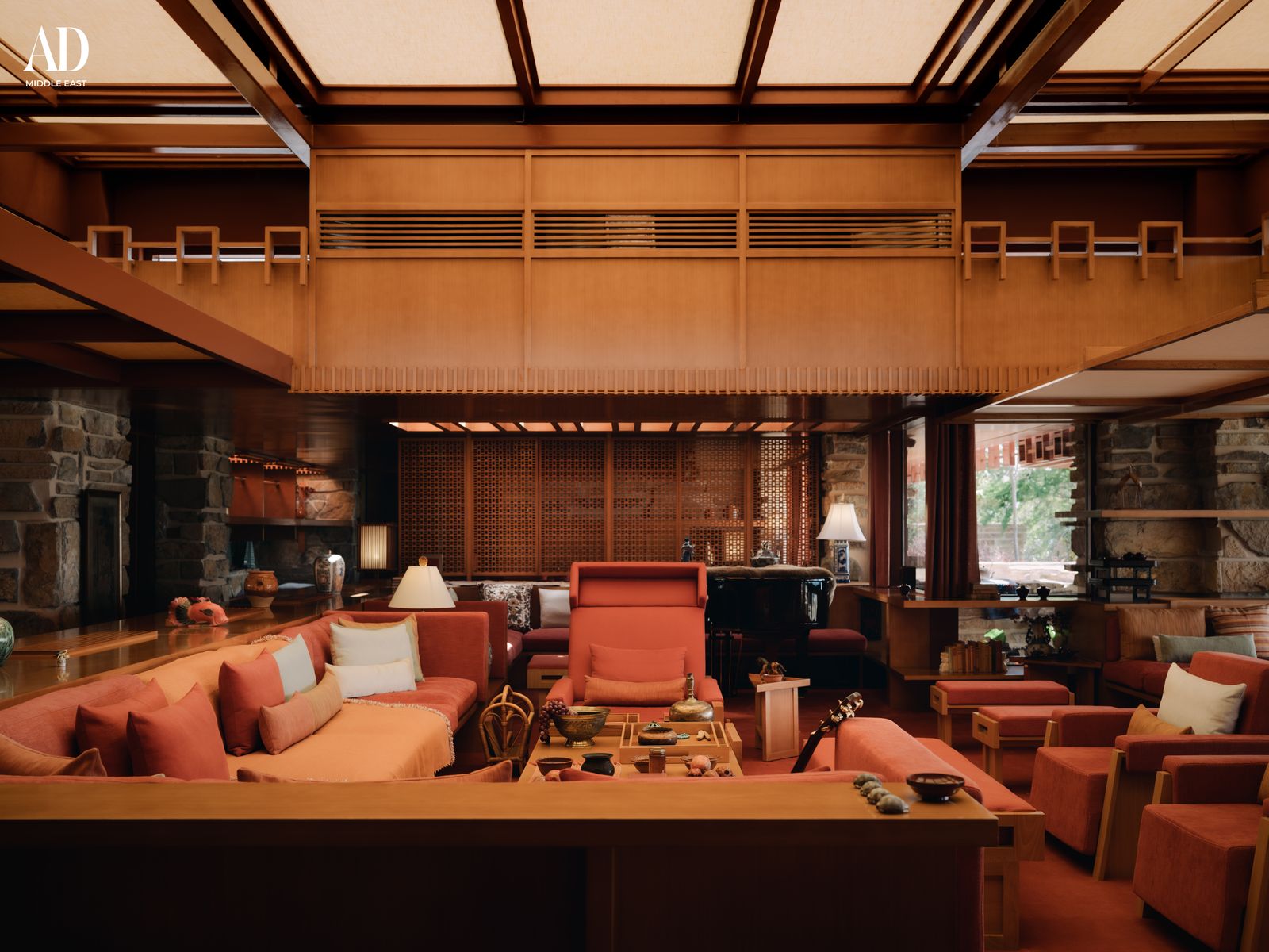 Image may contain Architecture Building Furniture Indoors Living Room Room Interior Design Couch and Home Decor