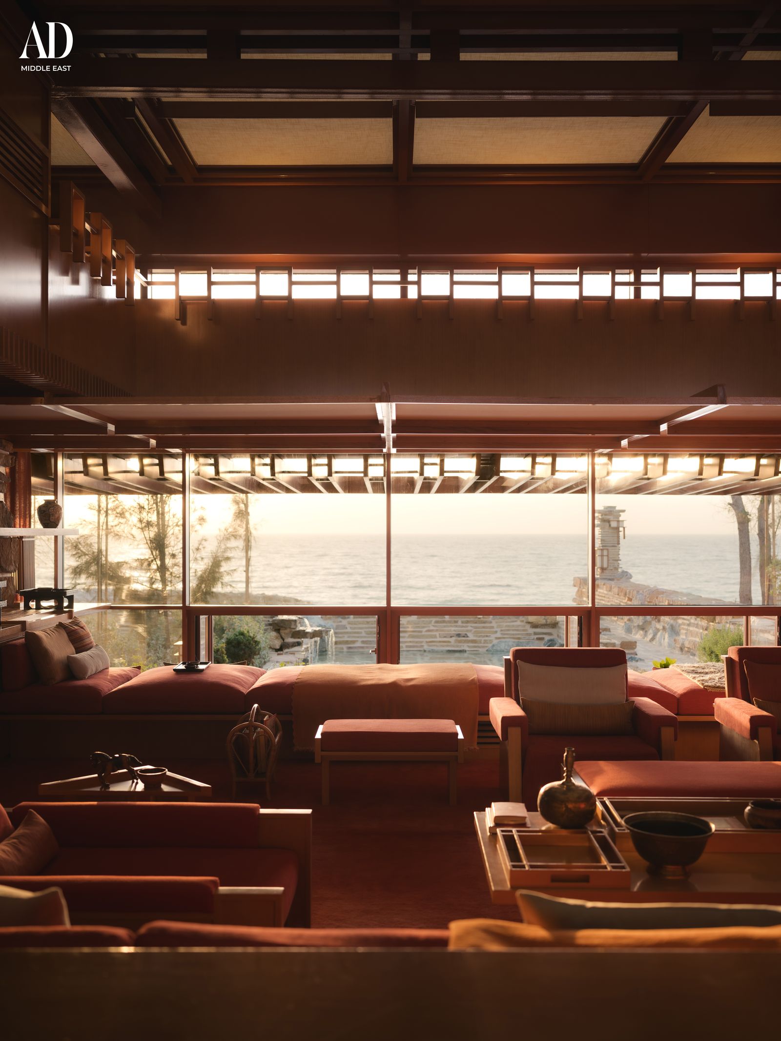 Image may contain Architecture Building Furniture Indoors Lounge Chair Couch and Foyer